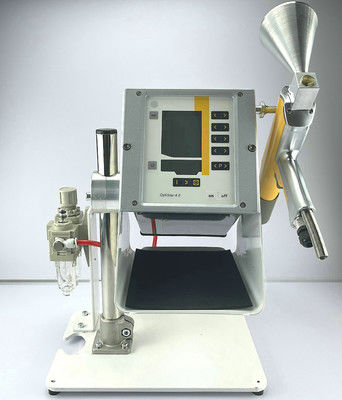 Sistema di verniciatura a polvere elettrostatica con display LCD