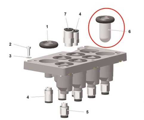 1019470 Ricambi per pompe a polvere Pp07