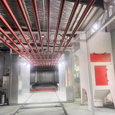 Linea di assemblaggio semiautomatica per lo spruzzaggio del telaio a scorrere in polvere
