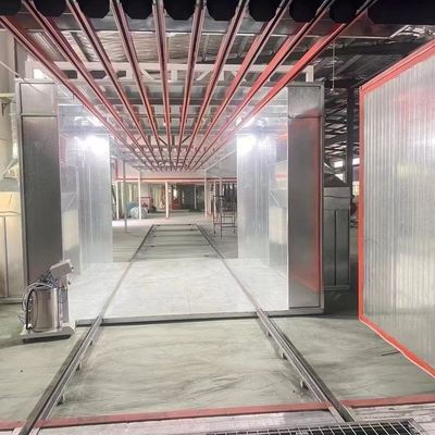 Linea di assemblaggio semiautomatica per lo spruzzaggio del telaio a scorrere in polvere