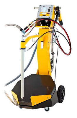 Macchina per verniciatura a polvere elettrostatica con alimentazione di scatole Gema Optiflex 2B