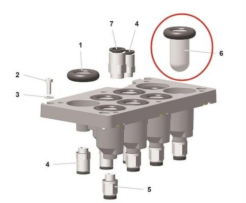 1019470 Ricambi per pompe a polvere Pp07