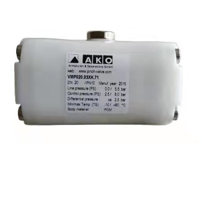 AKO DN20 Valvola di pizzico manuale connessione di filo interno bianco