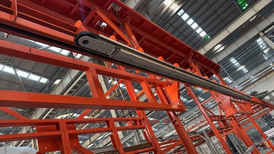 Linea di rivestimento in polvere del sistema di trasportatore senza potenza a profilo orizzontale in alluminio