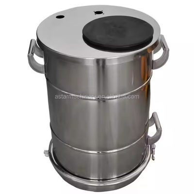 PH150D-24-D Acciaio inossidabile rotondo Hopper Rivestimento in polvere riciclata OEM Personalizzabile