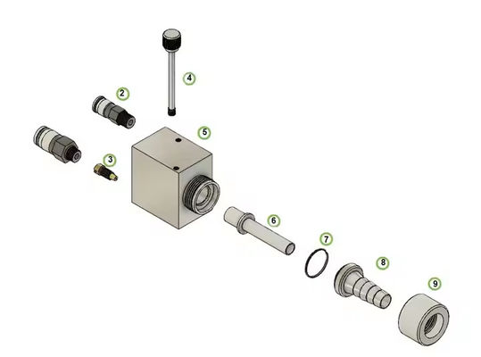 Non OEM AIT60140-85 AIT60140-86 GX8000 Iniettore per GX131 Elettore Static Powder Coating Gun
