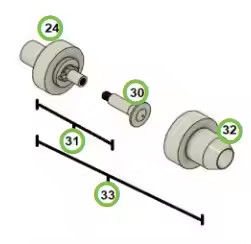 Gruppo ugello NON OEM include porta elettrodo, diffusore e coperchio per pistola manuale Parker Ionics GX132