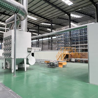 Horizontal Sheet Metal Parts Powder Spraying Coating Line
