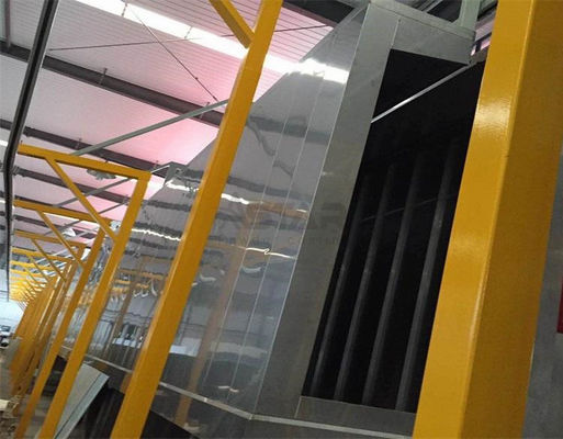 Linea di rivestimento elettrostatica sospesa della polvere del tunnel attrezzatura di superficie di pretrattamento