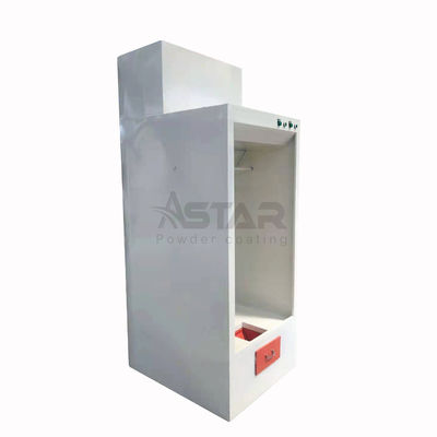 Piccola cabina del rivestimento della polvere dei filtri portatili dal manuale due