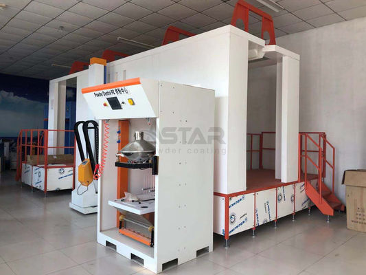 Cabina di spruzzo automatica del rivestimento della polvere di circolazione
