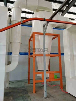 Linea di rivestimento elettrostatica della polvere di grande recupero del ciclone