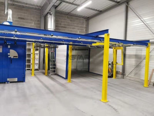 Cabina di spruzzo di alluminio del rivestimento della polvere di profilo, cabina manuale del rivestimento della polvere