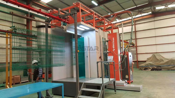 Linea di rivestimento elettrostatica automatica della polvere