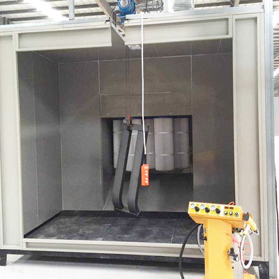 Cabina di spruzzo elettrostatica del rivestimento della polvere di iso 9001 del manuale surdimensionato