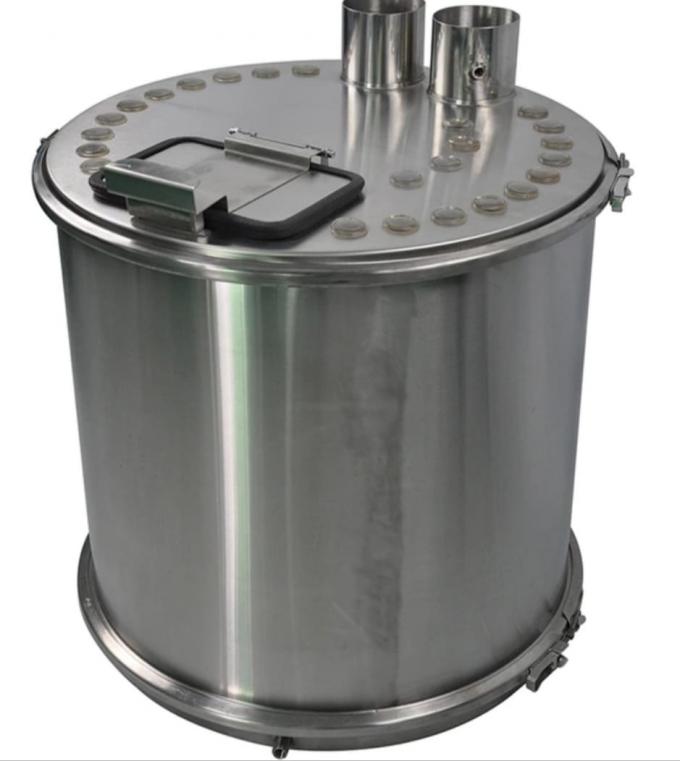 PH150D-24-D Acciaio inossidabile rotondo Hopper Rivestimento in polvere riciclata OEM Personalizzabile 0